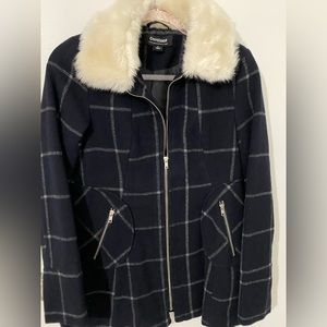 CoffeeShop Girls Plaid Fitted Jacket
